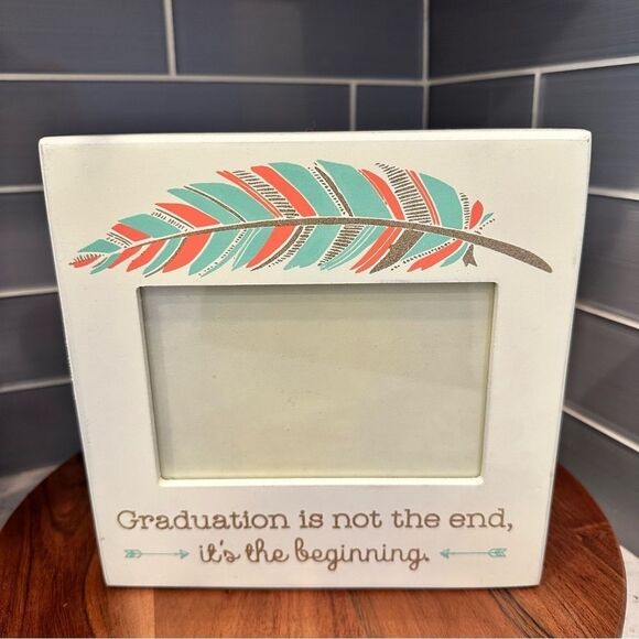 Graduation Wooden Block Picture Frame 4x6 - Picture 1 of 7